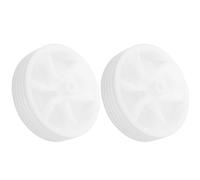 PAMINGONO 2 Pieces White Bicycle Training Wheels Bike Stabilisers Replacement Balance Wheels Plastic Accessories for Boys and Cycling Support