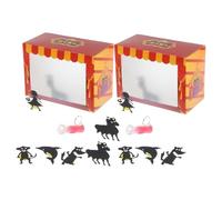 PAMINGONO 2 Set DIY Shadow Puppets Theater Kit Educational Interactive Craft for Boys and Handmade Storytelling Puppets for Creative Play and Scientific Learning Activities