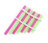 PAMINGONO 2 Sets DIY Homemade Panpipe Music Instrument Educational for Students Science Experiment Kit Colorful Wind Instrument Folk Pan Flute for Learning