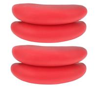 PAMINGONO 2 Sets Rubber Sausage Lip Decor Big Sausage Mouth Props, Red, Easy to Wear, Exaggerated Oversized Mouth, Fits Snugly the Face, for April Fool's Day Performance and Cosplay