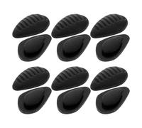 PAMINGONO 20 Pairs Push-in Silicone Nose Pads for Glasses Anti-Slip Soft Eyeglass Nose Piece Replacements Black Triangle for Sunglasses Repair and Comfortable Wear