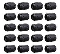 PAMINGONO 20 Pcs Removable Ferrite Core Noise Filters with Snap Clips for Power Audio Data Cables Emi Rfi Suppressor Rings for Cable Noise Reduction and Signal Protection