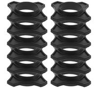 PAMINGONO 20pcs Anti-slip Handheld Microphone Rings Mic Holder Protection Bumpers for Wireless Karaoke Ktv Stage Speech Performance