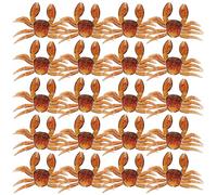 PAMINGONO 20pcs Artificial Crab Fishing Baits Soft Lures with Realistic Design Portable Multi-color Freshwater Bait for Bass Panfish and Various Fish Suitable for Lakes Rivers and Streams