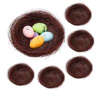 PAMINGONO 20pcs Birdhouse Birds Nest Handwoven Design Easter Decorations Home Decorations for Birds