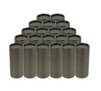 PAMINGONO 20pcs Black Golden Kraft Paperboard Essential Oil Bottle Holders Multipurpose Cardboard Tube Containers for Tea Cosmetic Storage and Packaging