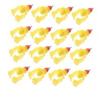 PAMINGONO 20pcs Chicken Water Feeder Poultry Drinker Feeders Automatic Chicken Water Dispenser Random Color