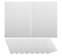 PAMINGONO 20pcs Frosted Hard Plastic Sheets 0.5mm Thick Flame Retardant Matte White for DIY Picture Frames, Painting Display, and Home Decoration Projects