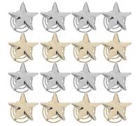 PAMINGONO 20pcs Gold and Silver Star Shape Spiral Hair Clips, 10pcs Star Shape Hairpins with Spring Screw Design, Women’s Bridal Hair Accessories for Wedding and Daily Styling