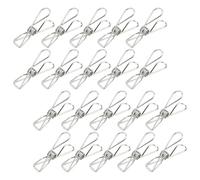 PAMINGONO 20pcs Metal Clips Chip Bag Clip Electroplated Silver Sturdy Refrigerator Safe Kitchen Storage Accessories