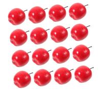 PAMINGONO 20pcs Mini Artificial Red Fruit Models Lifelike Simulation Decorative Props for Photography Home Kitchen Party Teaching Tools
