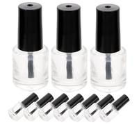 PAMINGONO 20pcs Top Coat Nail Varnish Bottles Glass Nail Bottles Safe and Environmental Material