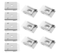 PAMINGONO 20pcs Vertical Blind Top-mounting Brackets for Window Shutters Ceiling Blind Mounting Hardware Clips Vertical Replacement Clamps for Home Window Treatments