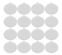 PAMINGONO 20pcs White Duck Holder for Car Dashboard - Plastic and Rubber Bath Fixers with Hook and Loop Tape - Bath Display Stand Suitable for Vehicle Decoration and Play