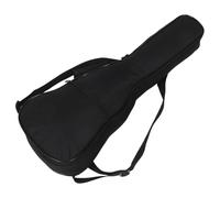 PAMINGONO 23-24 Inch Ukulele Backpack Oxford Fabric Waterproof Material, Padded Acoustic Guitar Bag for Travel and Storage, Black Double Shoulder Strap Case for Classical and Electric