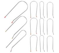 PAMINGONO 24pcs Hot Roller Clamp Replacement Clips for Electric Curlers Stainless Steel Resin U-shaped Hair Curler Securing Pins Use Styling Accessories for Quick Heating and Reliable Hold