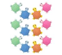 PAMINGONO 24pcs Tortoise Shaped Erasers Made of Rubber, Easy to Use for Removing Pencil Handwriting, and Designers in School or Art Activities Random Color