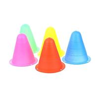 PAMINGONO 25Pcs Colorful Skating Cones for Outdoor Training Lightweight Pe Markers Smooth Surface for Sports Practice Portable Training Equipment for Adults