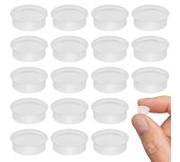 PAMINGONO 25Pcs Food-grade Silicone Flute Plugs Soft Key Covers Open Plug Stopper for Beginners and Musicians Transparent Musical Instrument Accessories