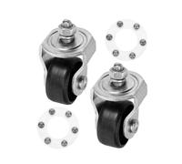 PAMINGONO 2pcs 2 Ton Floor Jack Caster Wheels Heavy Duty Metal Jack Casters Replacement for Hydraulic Suitable for Garage and Workshop Use