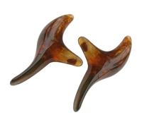 PAMINGONO 2pcs Acupoint Massager Beeswax Resin Triangle Shape Body Massage Tool for Skin Beauty and Nervous System Relief Handheld Acupressure Stick for Health and Relaxation