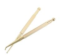 PAMINGONO 2pcs Acupuncture Pen Brass Ear Acupressure Stick Tool for Self-Care and Muscle Tension Relief Chinese Massage Tools for Home Use