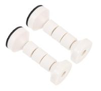 PAMINGONO 2pcs Adjustable Bed Stoppers Large White Headboard Stabilizer Anti-shake Wall Spacer for Bed Frames Cabinets Wardrobes Shelves Noise Reduction Earthquake Protection