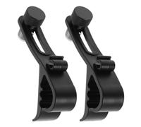 PAMINGONO 2pcs Adjustable Shockproof Drum Microphone Clips with Securing Clamp for Drum Rim Mounts, Anti-vibration Mic Holders Compatible with Percussion Instruments