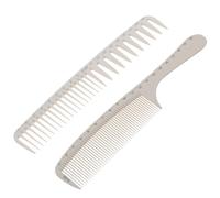 PAMINGONO 2pcs Barber Comb Hair Cutting Comb Heat-resistant Easy to Abs Material Very Light Weight for Hair Salon Hairdressing and Barber Shops