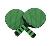 PAMINGONO 2pcs Beginner Table Tennis Paddles Set with Anti-slip Rubber Surface Green Professional Pingpong Rackets for Family Recreation, Training, and Competition