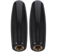 PAMINGONO 2pcs Black Beer Tap Handles Ergonomic Replacement Faucet Handles for Bars Restaurants Kegerators Pub Accessories
