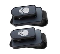 PAMINGONO 2pcs Car Visor Clip Sunglasses Holder Secure Car Glasses Organizer Strong Clamp for Sunglasses Eyeglasses and Cards Space Saving for Glare Driving