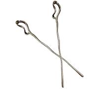 PAMINGONO 2pcs Chopstick for Hair Metal Hairpin Irregular Shape Women Hair Accessories Stick for Buns Chinese Chopsticks