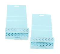 PAMINGONO 2pcs Compact Nail Drill Bit Organizer Elegant Design Construction for Manicure Tools and Nail Polishing Portable Storage for Beauty Workstations