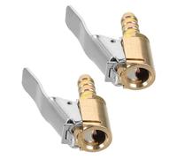 PAMINGONO 2pcs Copper Tire Inflator Chuck Clips for Car Tires with Quick Connect Locking Feature Lightweight Design Suitable for Vehicles and Emergencies