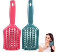 PAMINGONO 2pcs Detangling Hair Comb Wide Detangler Brush for Styling and Massage with Abs Material Suitable for Wet and Dry Hair Use