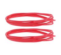 PAMINGONO 2pcs Electric Guitar Wiring Harness, 1m Red Silicone Shielded Copper Pickup Wire, Vintage Stranded Instrument Cable for Electric and Bass Guitar Accessories