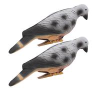 PAMINGONO 2pcs Eva Dove Shaped Archery Targets for Hunting Practice, 3d Foam Animal Decoys with Clip, Outdoor Archery Training Aid and Hunting Supplies