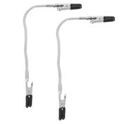 PAMINGONO 2Pcs Flexible Double-Head Alligator Clips Wire Holders for Soldering Helping Hands Clamp, 230Mm Insulated Memo and Photo Clip Holder for Electronics Repair and Craft Use