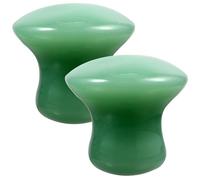 PAMINGONO 2Pcs Green Mushroom Shaped Facial Beauty Massagers Scraping Boards for Skin Care Absorption Massage Therapy Wear-Resistant Material