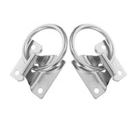 PAMINGONO 2pcs Heavy Duty Cross Ring Bolt for Horse Stables Equestrian Tack Mounting Hardware for Barns and Stables with Strong Metal Construction