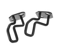 PAMINGONO 2pcs Heavy Duty Garage Storage Hooks Black Wall Mount Tool Hangers for Ladder Hose Ski Sports Equipment Indoor Utility and Garden Organizer