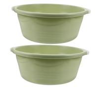 PAMINGONO 2pcs Home Bathroom Wash Basin Plastic Foot Basin for Soaking Feet Large Home Spa Sink Bowl