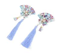 PAMINGONO 2Pcs Japanese Fan Hairpin Barrette with Tassel Headdress for Women Elegant Hair Accessories for Comfortable and Stylish Hair Decoration for Any Occasion