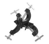 PAMINGONO 2pcs Lab Cross Clamp Alloy Black Clamp Object Holder with Boss Head for Secure Varied Lab Equipment Stable Operation for Scientific Research Chemistry