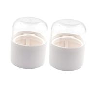 PAMINGONO 2pcs Makeup Sponge Holder Breathable Egg Case for Cleaning Portable Cosmetic Puff Container for Bathroom Dresser Storage Keeps Beauty Sponges Dry