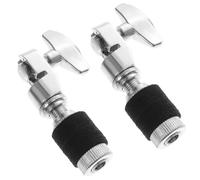 PAMINGONO 2pcs Metal Hi-hat Clutch for Drum Kit Secure Jazz Drumming Accessories Locking Cymbal Clutch Mechanism for Rock Performance