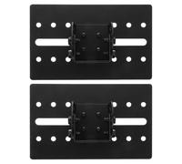PAMINGONO 2Pcs Metal Speaker Rod Hanging Brackets Threaded Suspension Mounting Plates Audio Equipment Base Installation Brackets for Wall and Ceiling Use