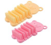 PAMINGONO 2pcs Nail Brush for Gentle Hand and Foot Cleaning Soft Yet Firm Bristles Deeply Remove Dirt From Fingernails and Toes Non-slip Portable Scrubbing Brushes for Home Travel Gardening