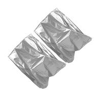 PAMINGONO 2pcs Outdoor Garden Hose Reel Cover - Waterproof, Sunproof, Dustproof Protective Cover with Drawstring for Standing Hose Reels, Silver 210d Fabric 66x63x88cm, All-season Patio